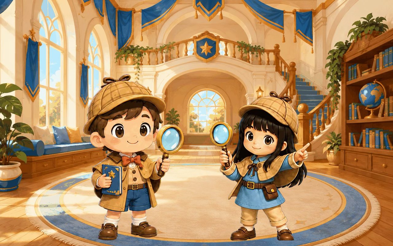 『かくにん探偵アカデミー』の探偵の二人